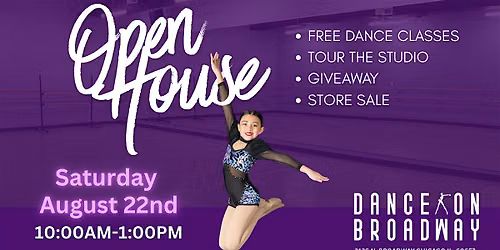Dance on Broadway KICK-OFF PARTY (Open House)