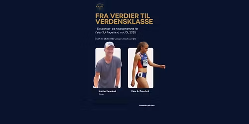 Fra Verdier til Verdensklasse - et sponsor- og heiagjengm\u00f8te for Kaisa Sol Fagerland mot OL 2028