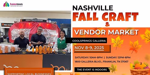 Nashville Fall Craft and Vendor Market