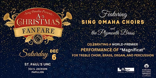 Sing Omaha presents "A Christmas Fanfare" (K-2 @ 5:30 ONLY)