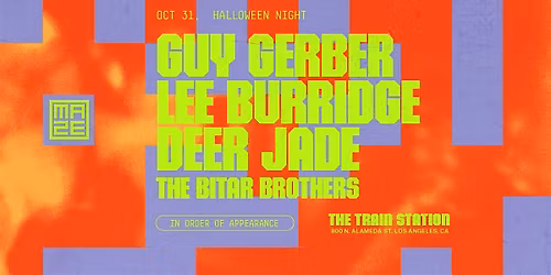 Guy Gerber + Lee Burridge + Deer Jade at The Maze [Halloween Night]