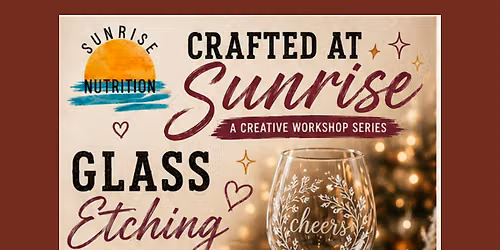 Glass Etching: Sunrise