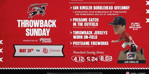 Throwback Sunday pres. by Benjamin Franklin Plumbing