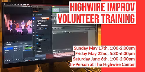 Volunteer Training at Highwire Improv!