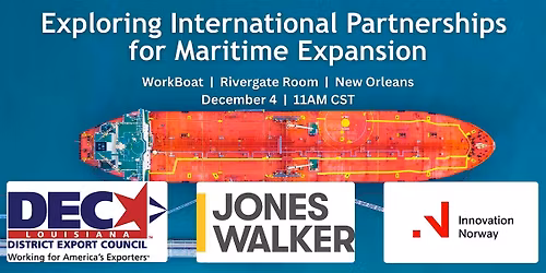Exploring International Partnerships for Maritime Expansion @ WorkBoat