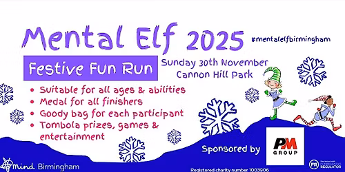 Mental Elf Festive Fun Run Birmingham 2025