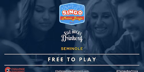 Weekly SINGO Music Bingo Nights at Five Bucks Drinkery - Seminole