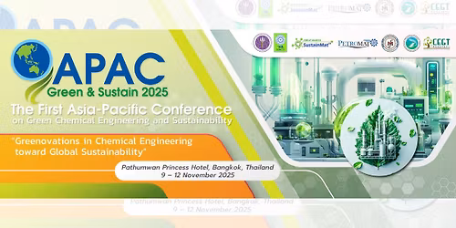 1st Asia-Pacific Conference on Green Chemical Engineering & Sustainability
