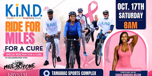 Community Bike Ride: Ride for Miles for a Cure \ud83d\udc97\ud83d\udeb4\ud83c\udffd\u200d\u2640\ufe0fK.I.N.D.