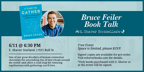 Bruce Feiler Book Talk