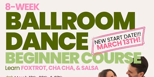 8-Week Beginner Ballroom Dance Course