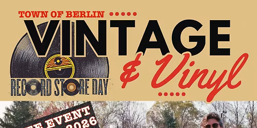 Berlin Vintage & Vinyl Record Store Day w\/Performance by Brian Sella of The Front Bottoms