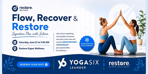 Cryo + Flow at Restore Hyper Wellness