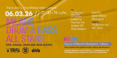 MILANO DRUM & BASS ALL STARS feat. DJ ALADYN @ NAMA - MILANO