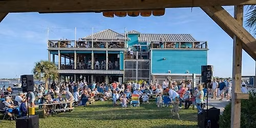The Fossil Rockers at Inlet View Bar & Grill at Hughes Marina, Shallotte NC