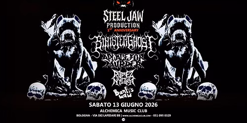 STEEL JAW 1st Anniversary | Sinister Ghost + A Place for Murder + Rupez Nigra + Banfi's Law