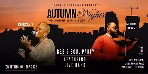 Soulful Sundowns Presents "Autumn Nights" RnB & Soul Party