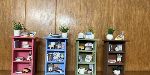 Miniature Bookshelf Workshop at the Falliday Market with Lisa Sutton
