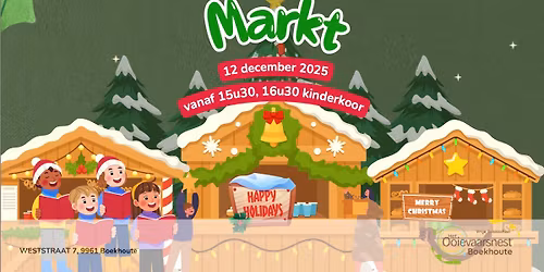 Kerstmarkt en peuterkijkdag VBS Het Ooievaarsnest Boekhoute 