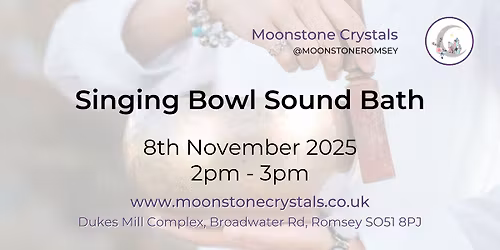 Come and Join Us for a Singing Bowl Bath