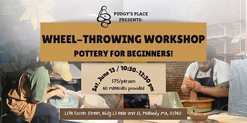 Pottery Workshop - Wheel Throwing! (6\/13; 10:30am-12:30pm) Craft Art Day!