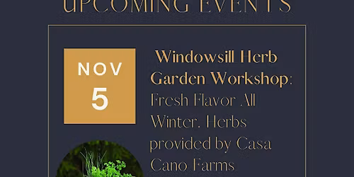 Windowsill Herb Garden Workshop