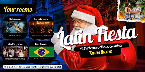 Latin Fiesta (Xmas theme) - London's Salsa, Bachata, Brazilian & Latin party (4 rooms)