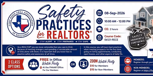 Safety Practices for Realtors\u00ae