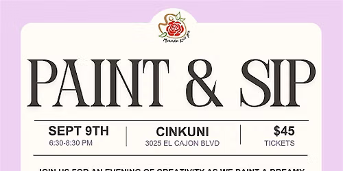 Beach Conch Paint and Sip in North Park