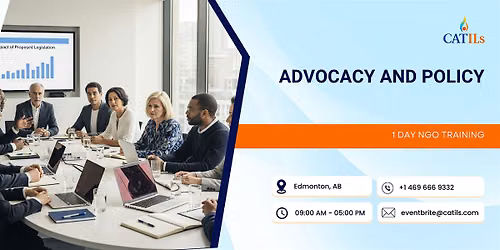 Advocacy and Policy: 1 Day NGO Training in Edmonton