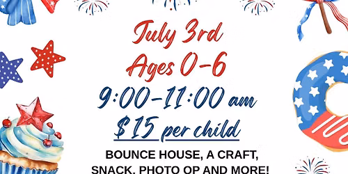 Kinderpendence Day Party! \ud83c\uddfa\ud83c\uddf8\ud83e\udd73 (Daytime Playtime\/Kinder Open Gym)