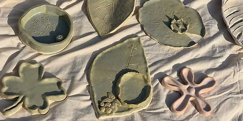 Lovely Leaf Ceramic Dish Class - Intro to Pottery Workshop