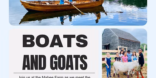 Boats & Goats at Mabee Farm