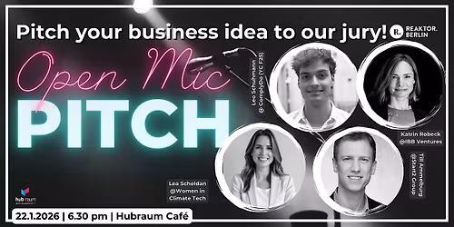 Open Mic Pitch by Reaktor.Berlin - The Stage is Set