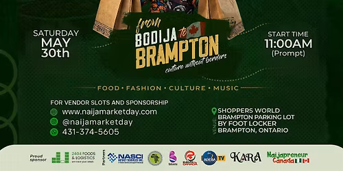 Naija Market Day - From Bodija To Brampton