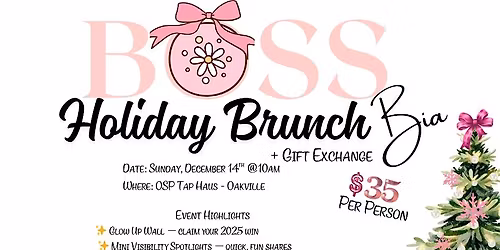 Boss BIA Holiday Brunch + Gift Exchange