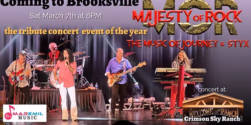 Journey and Styx Tribute comes to Brooksville