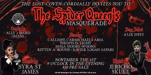 THE SPIDER QUEEN'S MASQUERADE