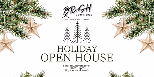 Holiday Open House: Sip, Shop and SWAG