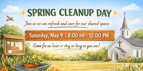 Spring Clean Up Day at Clifton UU