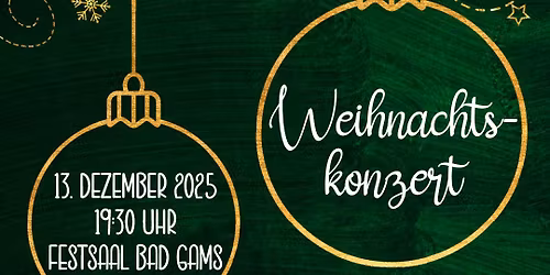 Weihnachtskonzert der MMK Bad Gams