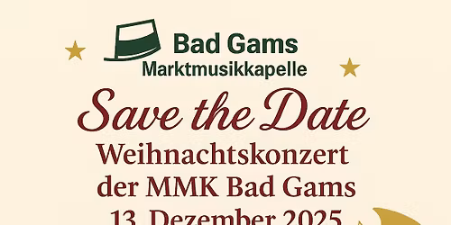 Weihnachtskonzert der MMK Bad Gams