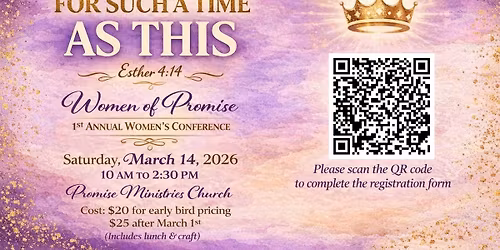 Promise Ministries Church Women\u2019s Conference