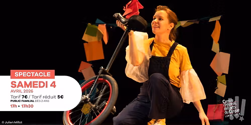 SPECTACLE \u2022 \u00ab D\u2019une mouche, un \u00e9l\u00e9phant \u00bb - Lucie Carbonne (Cie Circonvulotion)