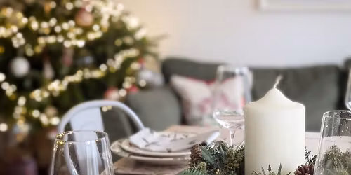 Christmas Table Centre Workshop & Festive Light Bite at Castle Ashby Shopping Yard\n\n