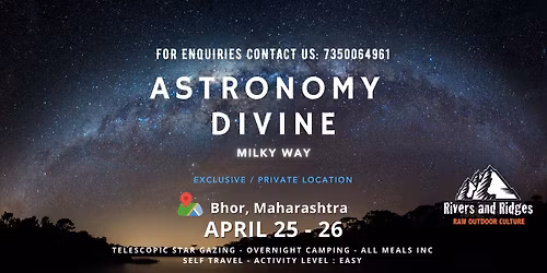 Astronomy Divine B2- Telescopic star-gazing and Camping