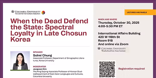 When the Dead Defend the State: Spectral Loyalty in Late Chos\u014fn Korea