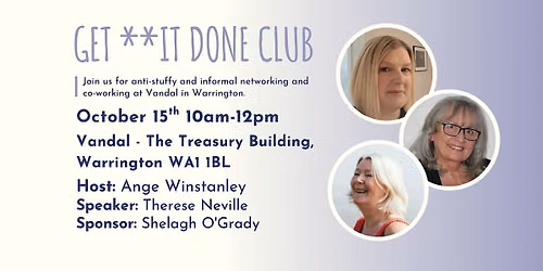 GET **IT DONE CLUB Warrington - October