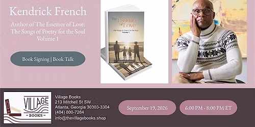 Book Signing and Talk with Kendrick French