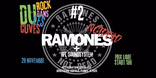 Ap\u00e9ro-concert DRDLC#2: RAMONES notdead + HPL soundsystem
